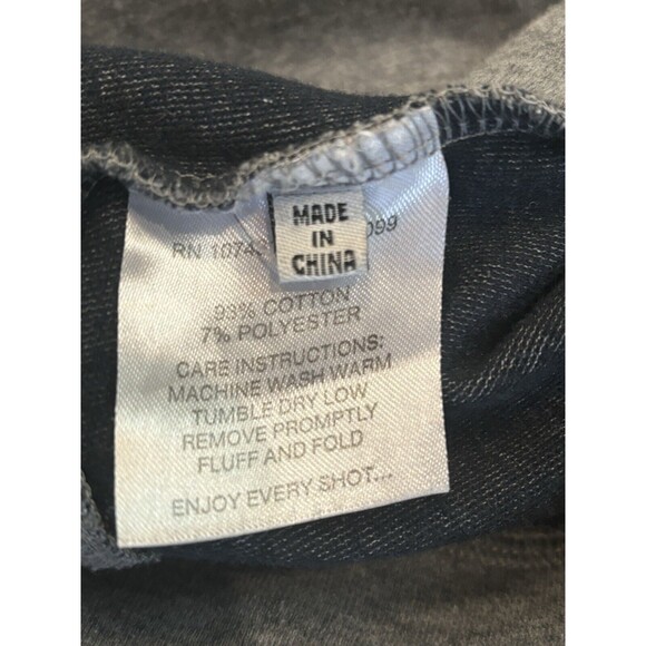 Linksoul Sweater Mens XL Tempus Fugit Grey Quarter Zip Pullover Golf Preppy - Picture 9 of 10